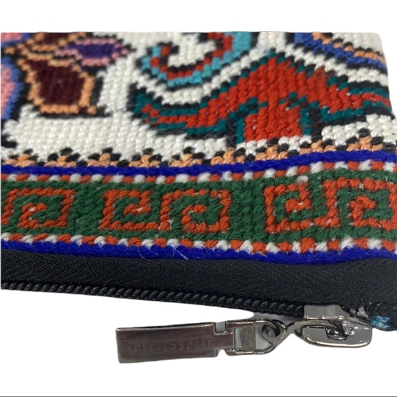 Cross Stitched Make up Cosmetics Bag - Picture 4 of 5